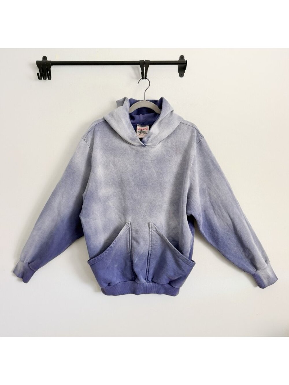 IONGAF Purple Lavender Sloodie Hoodie Sweatshirt Pockets Streetwear Men’s Large